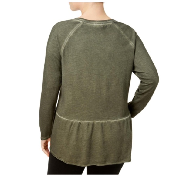 NWT! Style & Co Macy's Peplum High Low Top Plus sizes - Picture 2 of 4